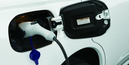 Afbeelding van het laadsysteem van de Outlander PHEV